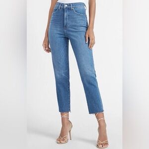 Express Straight Leg Blue Jeans